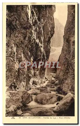 Cartes postales Environs de Luchon La vallee du Lys Rue d&#39enfer