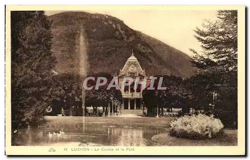 Ansichtskarte AK Luchon Le casino et le parc