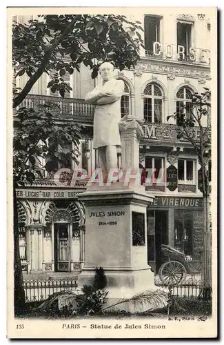 Paris Ansichtskarte AK Statue de Jules Simon 1814 1896 (Corse)