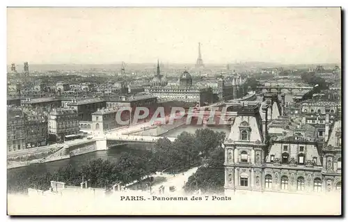 Paris Ansichtskarte AK Panorama des 7 ponts (Tour Eiffel)