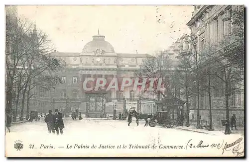 Paris Ansichtskarte AK Le palais de justice et le tribunal de commerce