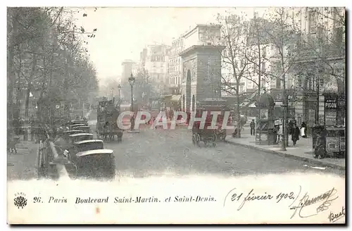 Paris Cartes postales Boulevard Saint Martin et Saint Denis