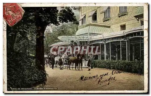 Paris Cartes postales Bois de Boulogne Le pavillon d&#39Armenonville (publicite Aux grands marches de Russie Bd