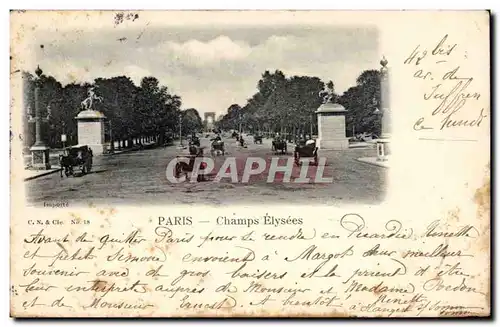 Paris Cartes postales Champs Elysees