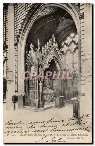 Paris Ansichtskarte AK Eglise Saint Etienne du Mont le tombeau de Sainte Genevieve