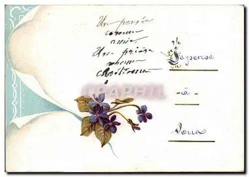 Cartes postales Fantaisie Fleur