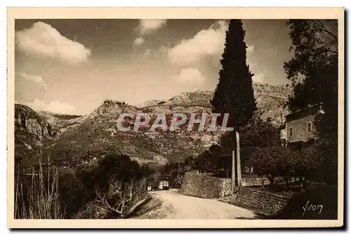 Ansichtskarte AK Gorges du loup (wolf) Gourdon vu de la route de Vence