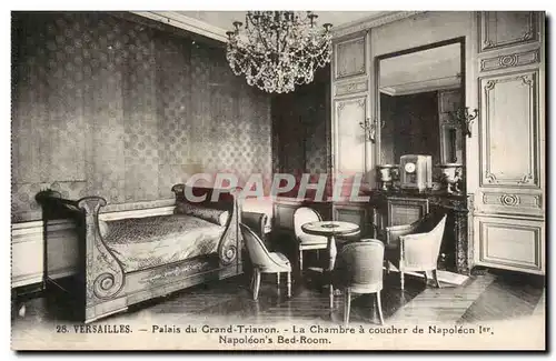 Cartes postales Versailles Palais du Grand Trianon La chambre a coucher de Napoleon 1er