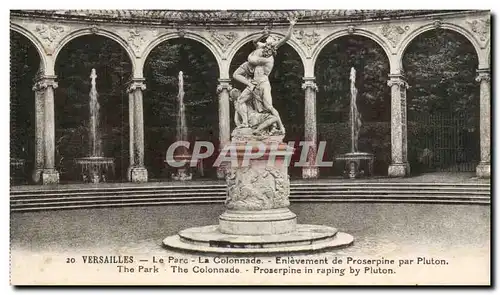 Ansichtskarte AK Versailles Le parc La colonnade Enlevement de Proserpine par Pluton