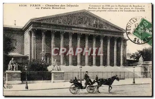 Paris Ansichtskarte AK Chambre des Deputes ou palais Bourbon