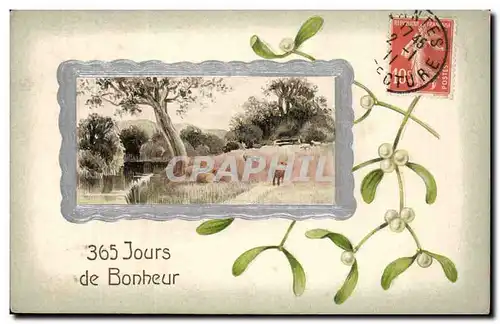 Cartes postales Fantaisie 365 jours de bonheur