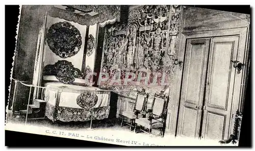 Pau Cartes postales Chaetau Henri IV La chambre de Louis XIV