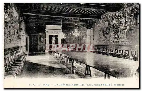 Pau Ansichtskarte AK Chateau Henri IV La grande salle a manger