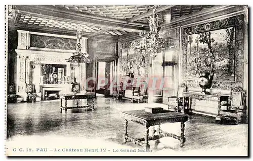 Pau Ansichtskarte AK Chateau Henri IV Le grand salon