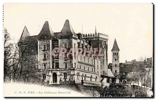 Pau Cartes postales Le chateau Henri IV