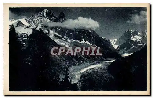 Chamonix Cartes postales Mer de glace vue de la Flegere