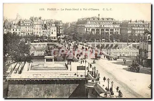 Paris - 1 - La Pont Neuf a Vol d&#39Oiseau - Cartes postales