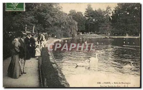 Paris - 16 - Bois de Boulogne - Sur les Bords du Lac - Enfant - Cartes postales