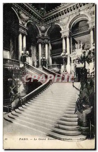 Paris - 9 - Le Grand Escalier de l&#39Opera - Ansichtskarte AK