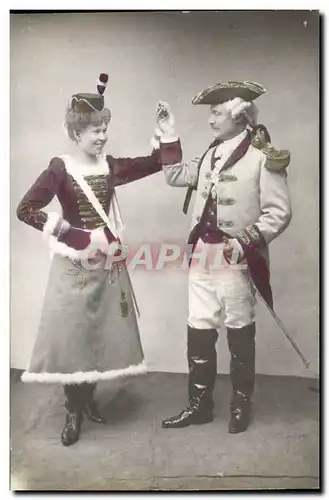 Fantaisie - Couple in noble costumes Ansichtskarte AK