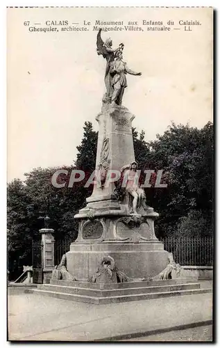 Calais - Le Monument aux Enfants de Calaisis - Ansichtskarte AK