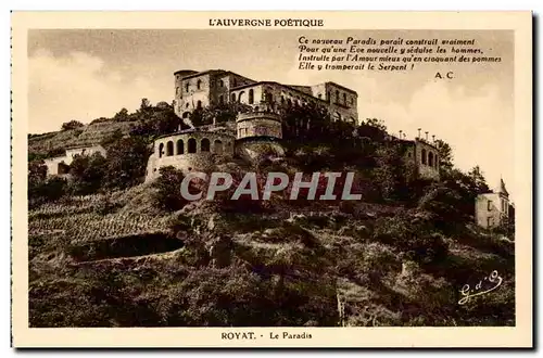 Auvergne Poetique - Royat Ce nouveau Paradis - Cartes postales