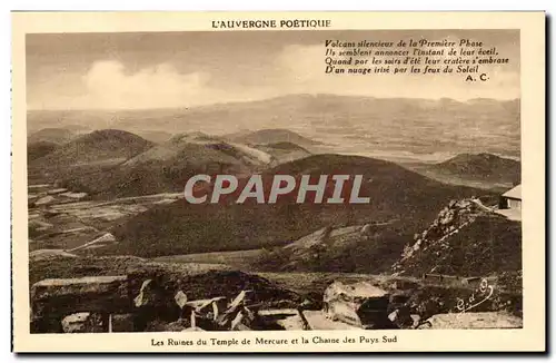 Auvergne Poetique - Gour de Tazenat Volcans silencieux de la Premier Phase - Cartes postales