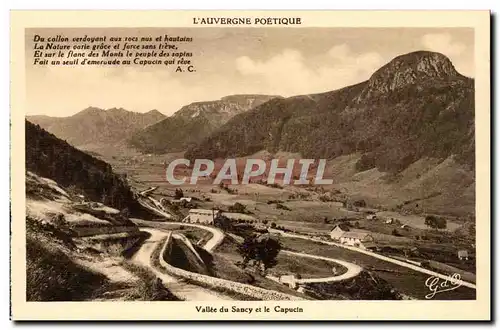 Auvergne Poetique - Vallee du SAncy et le Capucin Du callon verdoyant aux rocs nus et hautains - Ansichtskarte AK