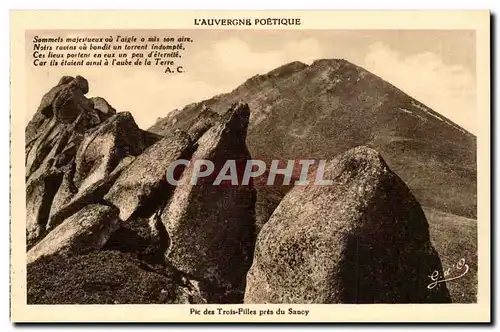 Auvergne Poetique - Pic des Trois filless pres du Sancy Sommets majesteux ou l&#39aigle a mis son ai