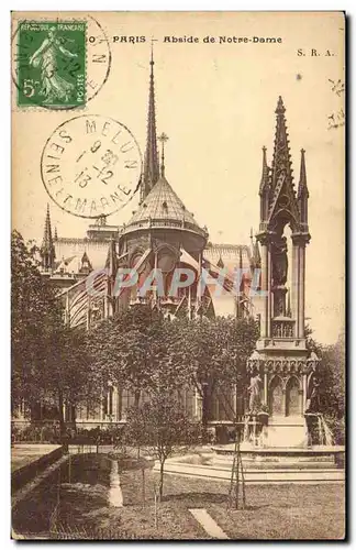 Paris - 4 - Notre Dame - Abside - Cartes postales