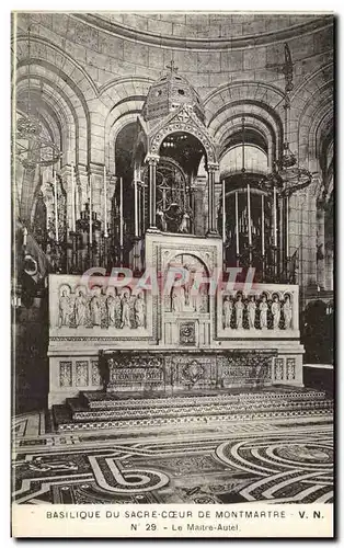 Paris - 15 - Basilique du Sacre Coeur - Le Maitre Autel - Ansichtskarte AK