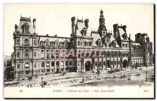 Paris - 4 - L&#39Hotel de Ville - Cartes postales