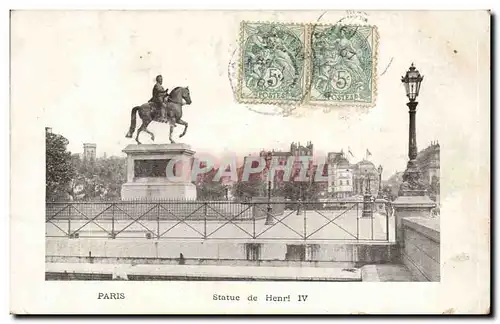 Paris - 1 - Statue de Henri IV - Cartes postales