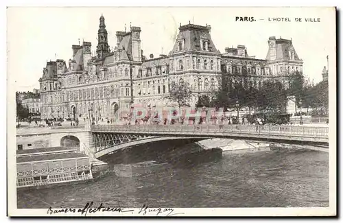 Paris - 4 - L&#39Hotel de Ville Cartes postales