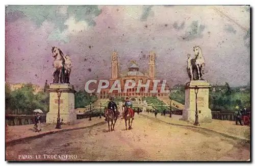 Paris - 16 - Le Palais du Trocadero - tableau - painting - art - cheval - horse Ansichtskarte AK