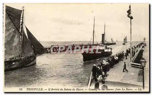 Trouville - L&#39Arrivee du Bateau du Havre - Paquebot - Steamer - Ansichtskarte AK