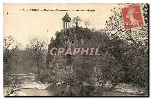 Paris - 19 - Buttes Chaumont - Le Belvedere - Cartes postales