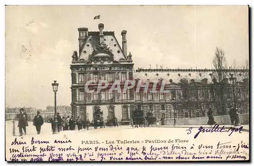 Paris - 1 - Les Tuileries - Pavillon de Flore - Ansichtskarte AK