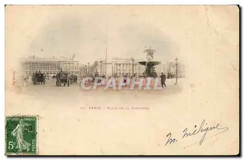 Paris - 1 - Place de la Comedie - cheval - horse - Ansichtskarte AK