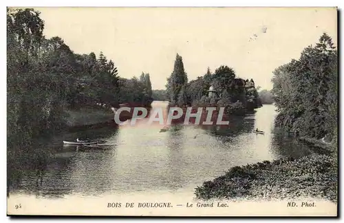 Paris - 16 - Bois de Boulogne - Le Grand Lac Ansichtskarte AK