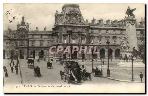 Paris - 1 - La Cour du Carrousel - cheval - horse - Ansichtskarte AK