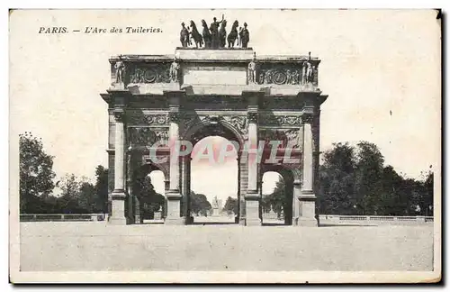 Paris - 1 - L&#39Arc des Tuileries - Cartes postales