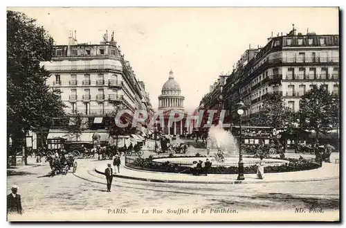 Paris - 5 - La Rue Soufflot et le Pantheon - Cartes postales