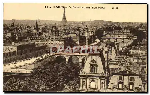 Paris - 1 - Le Panorama des Sept Ponts Cartes postales