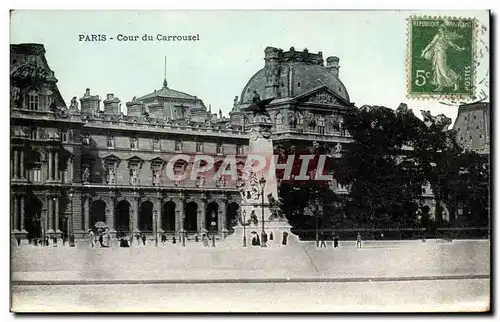 Paris - 1 - Cour du Carrousel Ansichtskarte AK