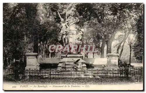 Paris - 16 - Au Ranelagh - Monument de la Fontaine - Ansichtskarte AK