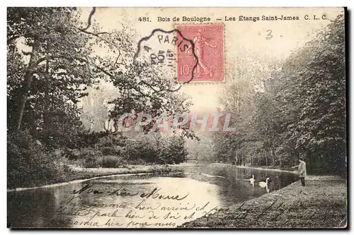 Paris - 16 - Bois de Boulogne - Les Etangs Saint James - Ansichtskarte AK