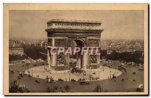 Paris - 8 - Petits Tableaux de Paris - L&#39Arc de Triomphe et l&#39Etoile - Ansichtskarte AK