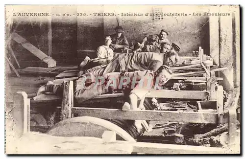 Auvergne - Thiers - Interieur d&#39une Coutellerie - Les Emouleurs - Cartes postales TOP (metiers)