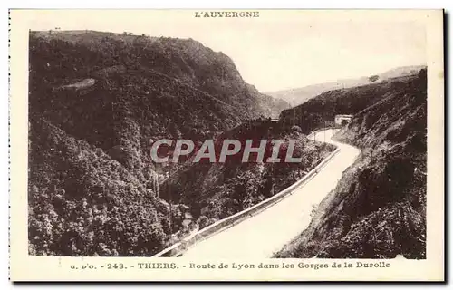 Thiers - Route de Lyon dans les Gorges de la Durolle - Ansichtskarte AK